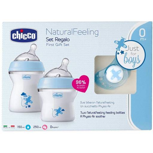 SET REGALO NATURAL FEELING 0M+ - CELESTE