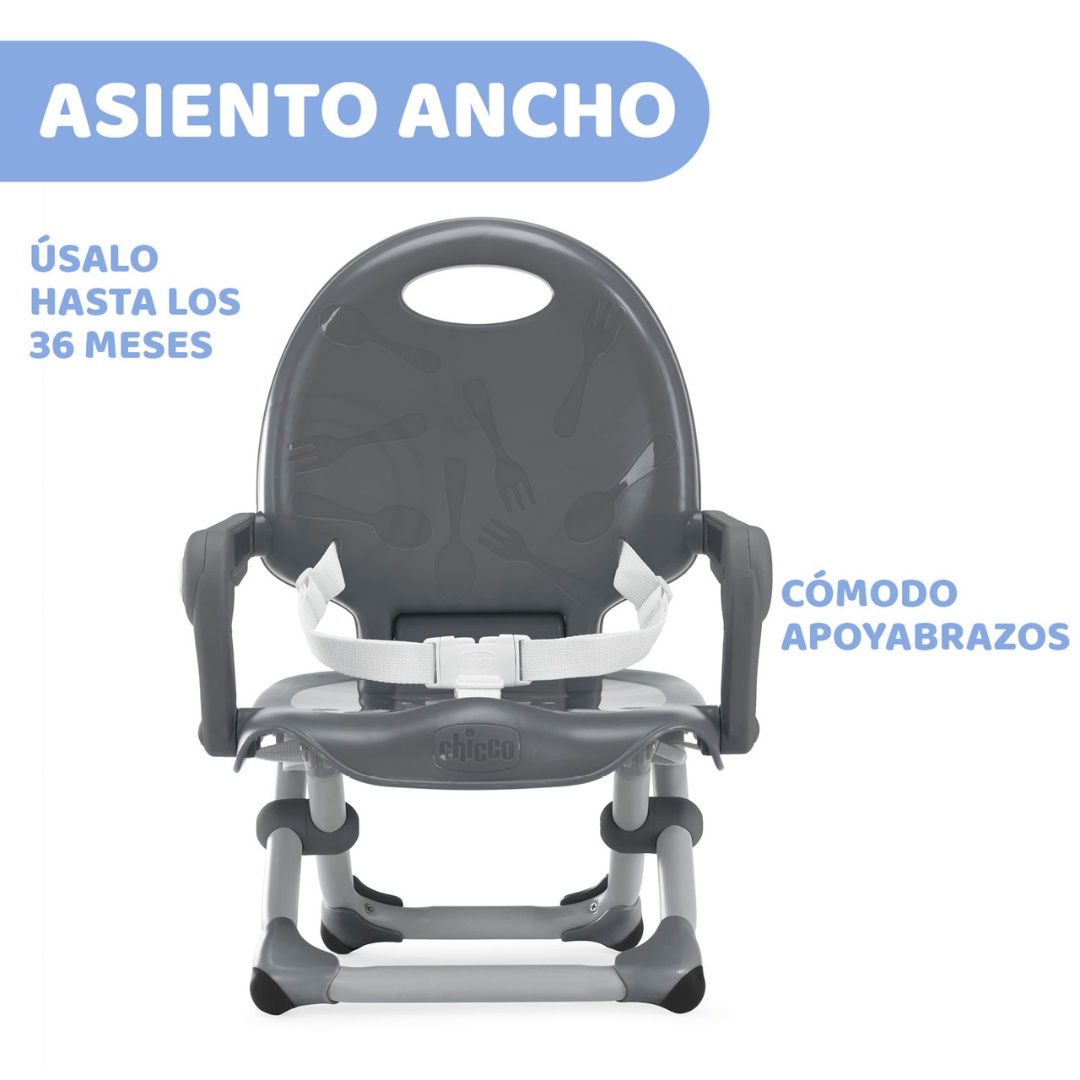 Chicco Pocket Snack – Asiento elevador para niños, gris