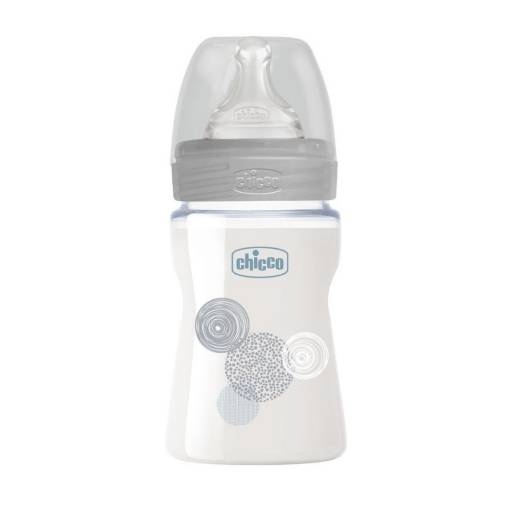 Chicco NaturalFeeling 250 ml Biberón Silicona 4m+ flujo ajustable