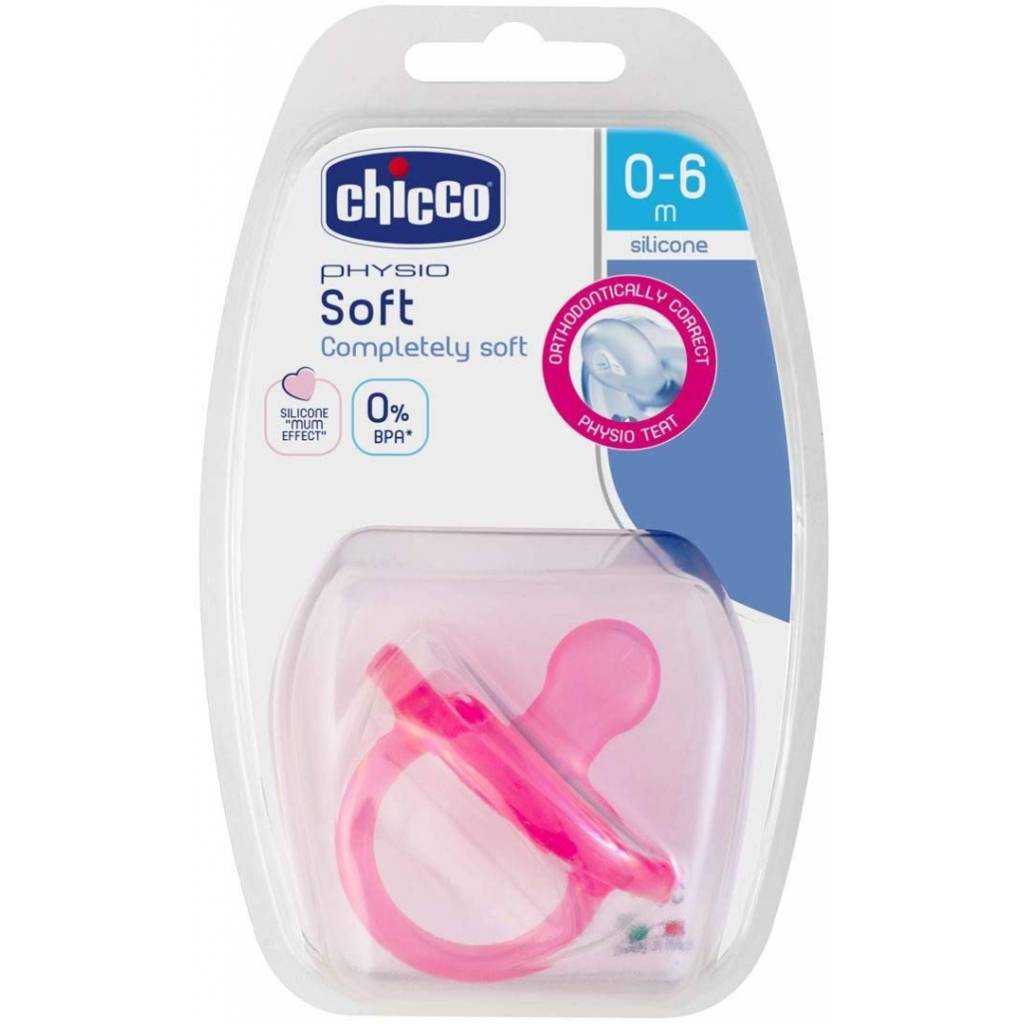 CHUPETE PHYSIO SOFT DE SILICONA ROSADO 0-6M - 1P Relax y descanso Chupetes  y accesorios Chupetes de