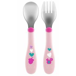 CUBIERTOS DE ACERO INOXIDABLE 18M+ NI�A