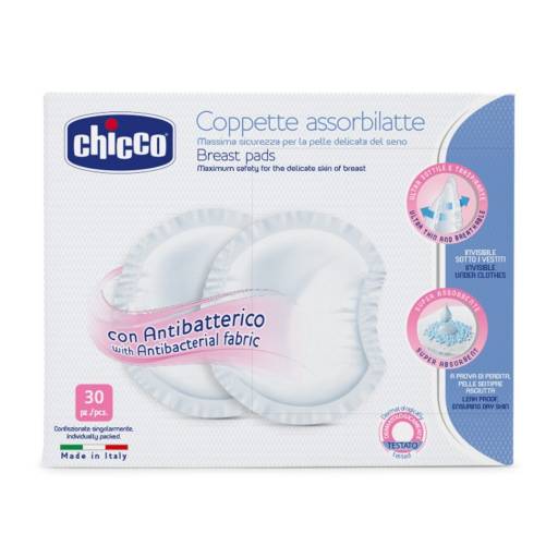 DISCOS ABSORBENTES CON ANTIBACTERIAL 30 pcs